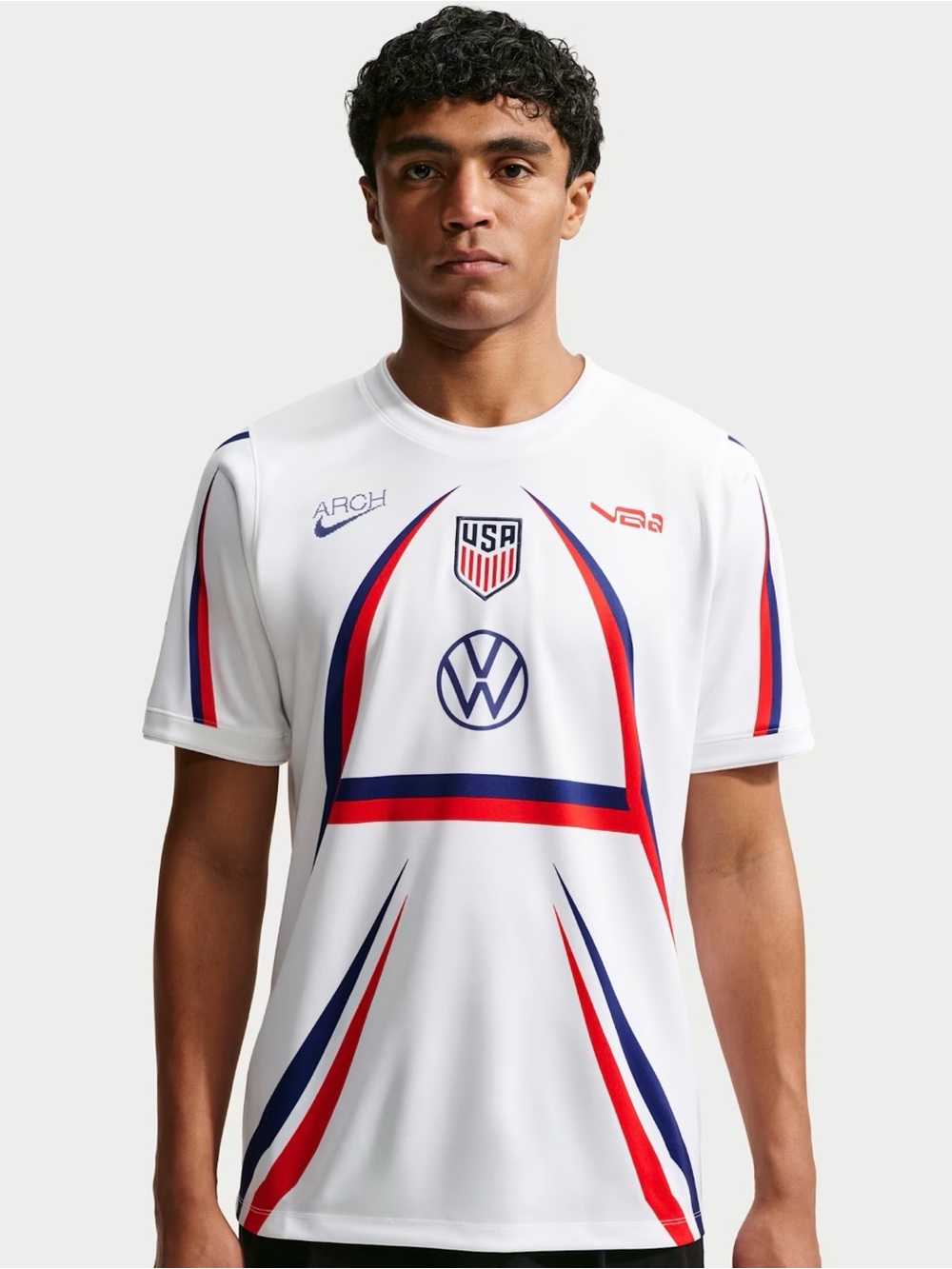 Nike White USA National Soccer Team Pregame Warmup Jersey 2026 World Cup (NEW)